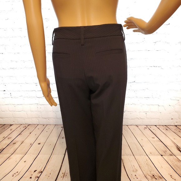 CAbi ruffle label black pinstripe pant suit - Picture 3 of 8